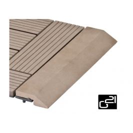G21 27714 Přechodová lišta pro WPC dlaždice indický teak, 30x7,5 cm rovná
