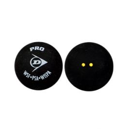 Míček pro squash Dunlop - 2 žluté tečky 1 kus