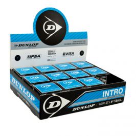 Squashové míčky Dunlop Intro - modrý - balení po 12 ks