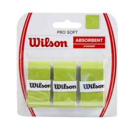 Omotávka na rakety vrchní Wilson Pro Soft Overgrip Lime (3 ks)