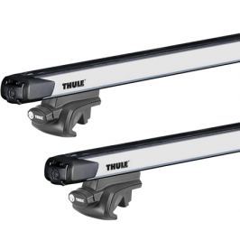 Střešní nosič Thule Mitsubishi Outlander (Mk II) 5-dr SUV se střešními podélníky (hagusy) 2005-2012 s teleskopickou tyčí