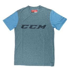 Triko CCM Tech SS Tee Heather Blue/Azure Blue SR