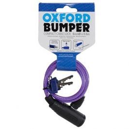 OXFORD zámek Bumper Cable Lock, fialový 60cm