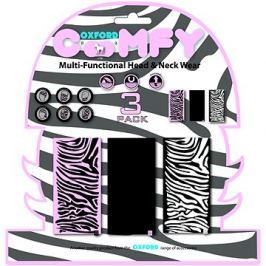 OXFORD nákrčníky Comfy Zebra, (sada 3ks)