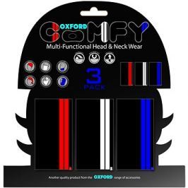 OXFORD nákrčníky Comfy Double Stripe, (sada 3ks)