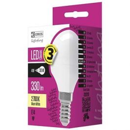 EMOS LED žárovka Classic Mini Globe 4W E14 teplá bílá